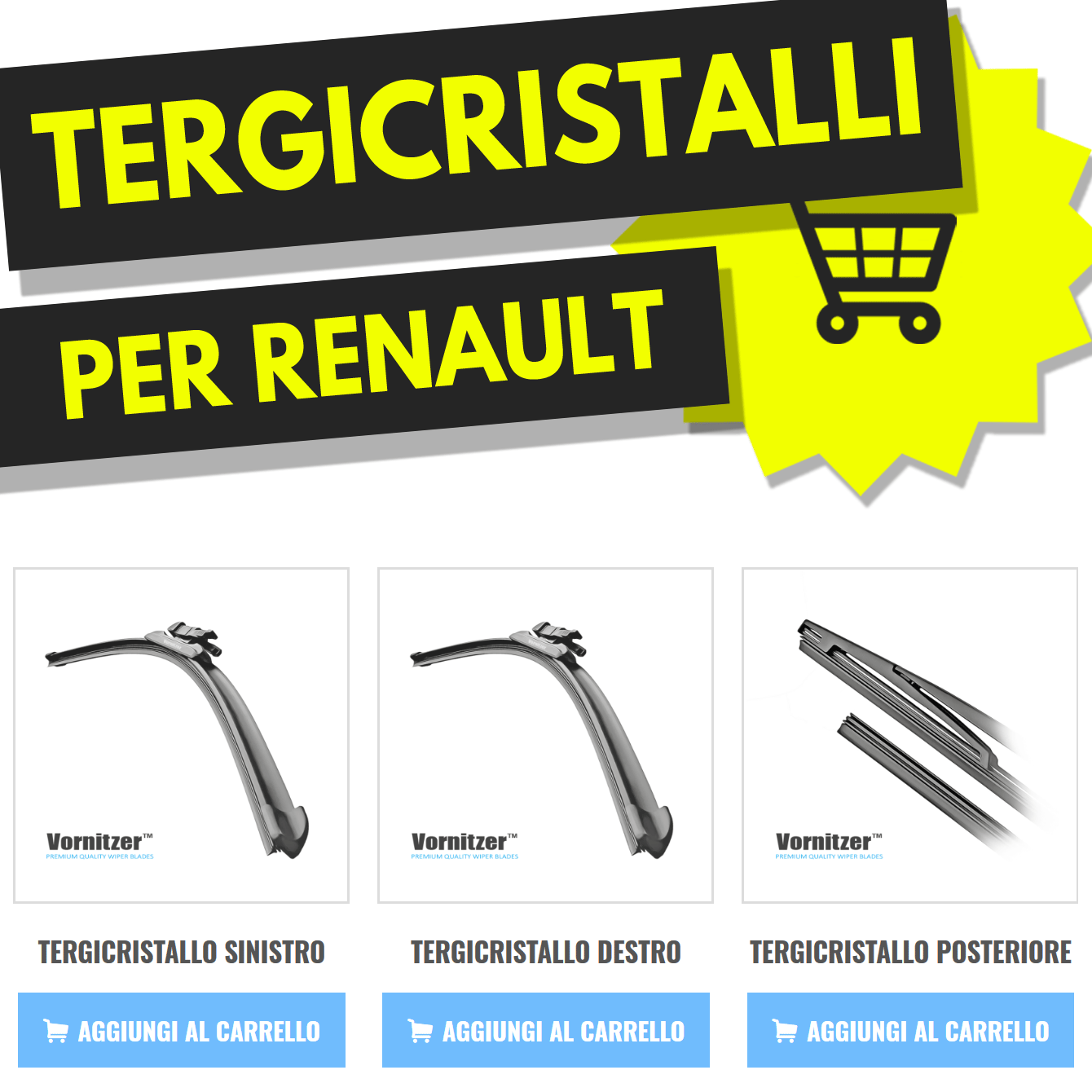 1 spazzola tergicristallo Classic NORAUTO 12 400MM